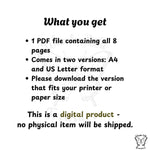 Text describing a the product with a white background