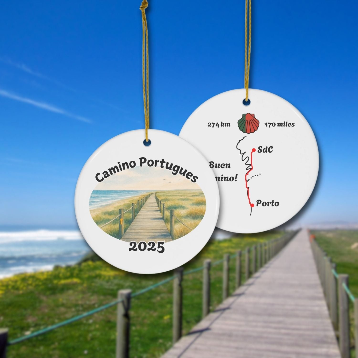 Camino Portugués Ornament Keepsake